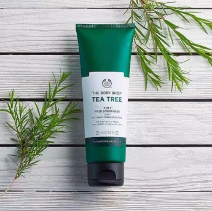 kem tay te bao chet cho da mat The Body Shop Tea Tree 3-in-1 Scrub