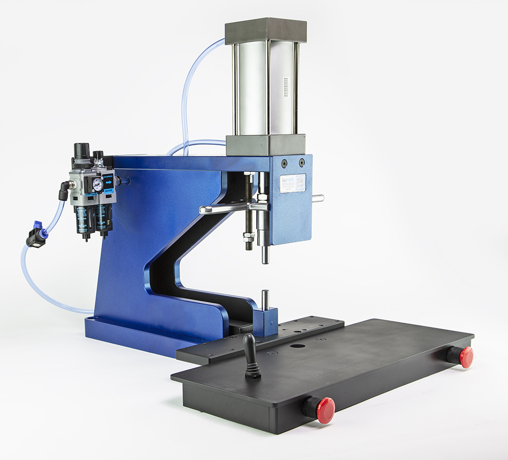 Vortool Manufacturing Ltd. Bench top swaging pneumatic press