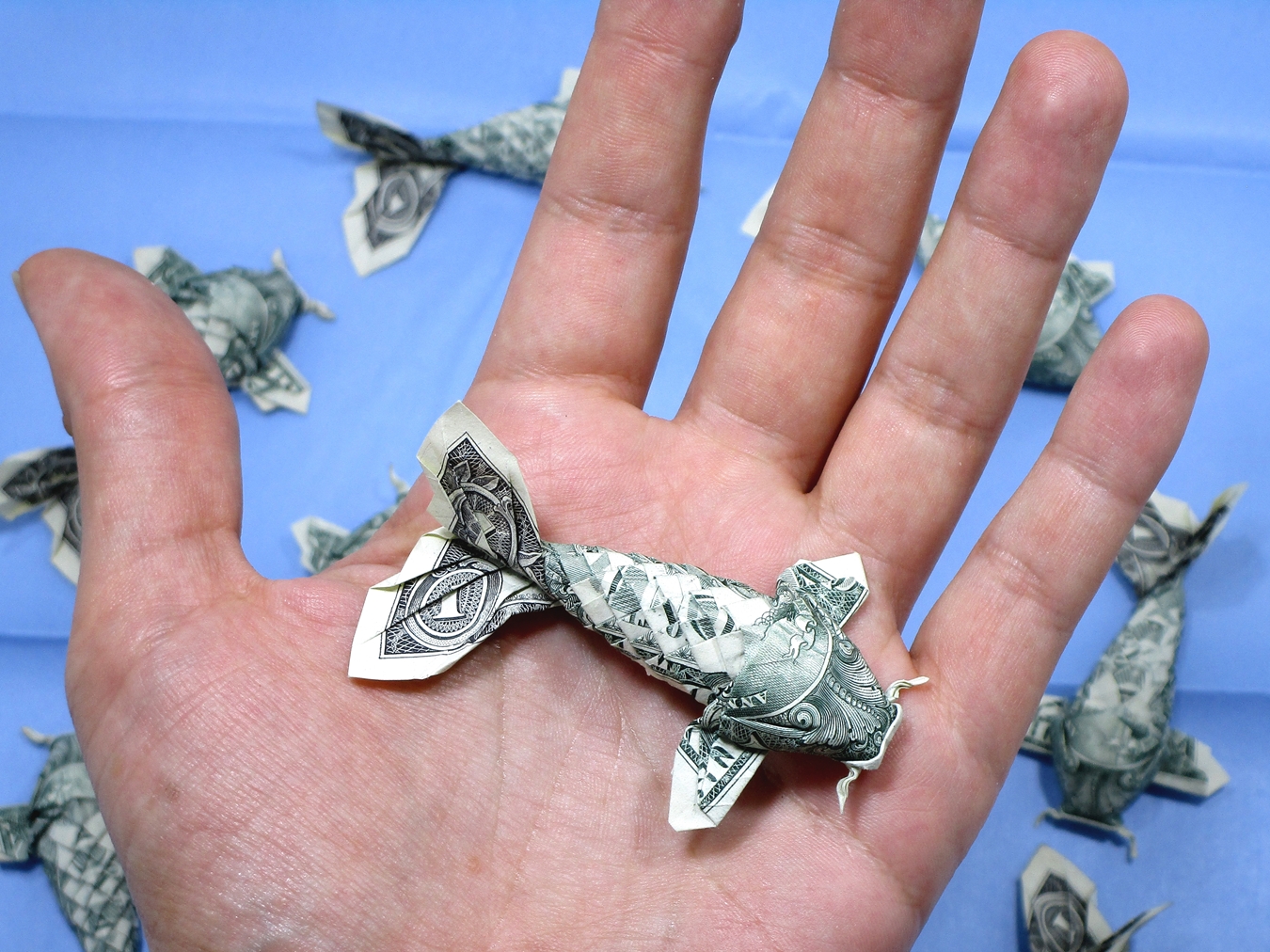 MarianoMi mundo el Origami Dollar Koi Fish