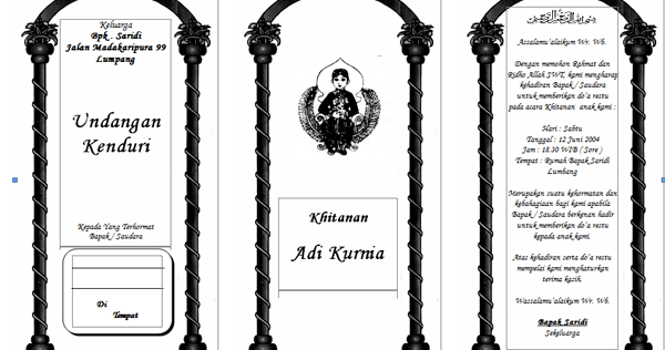 Download Ajakan Khitanan Ms Word Yang Menarik Dan Dapat