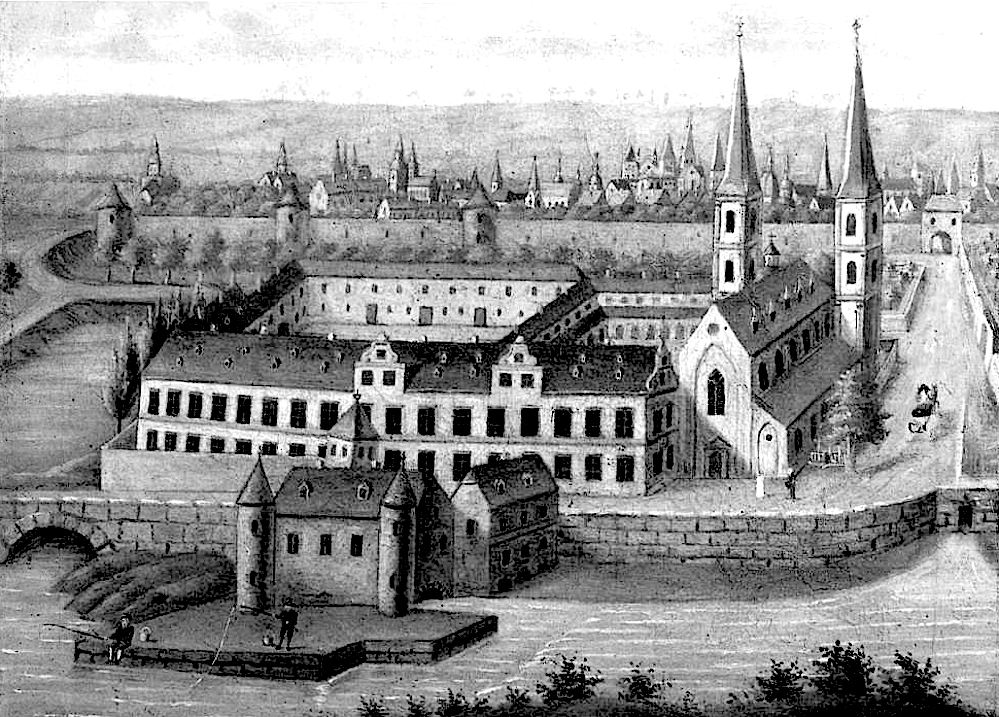 Не сохранившийся комплекс зданий монастыря Святого Мартина в Трире.