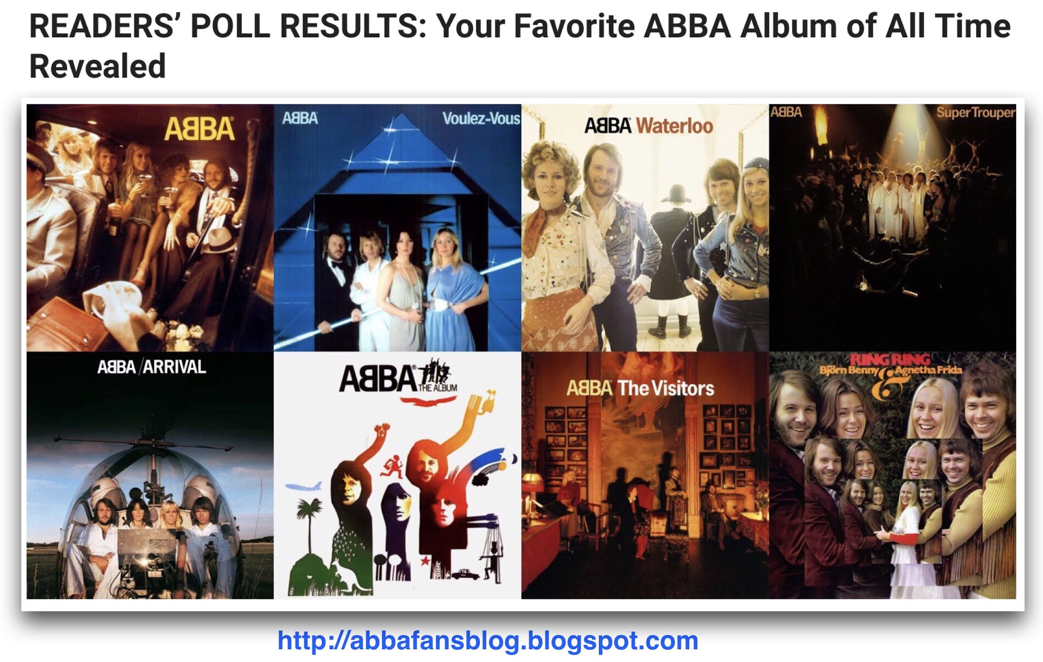 ABBA Fans Blog Abba Albums...