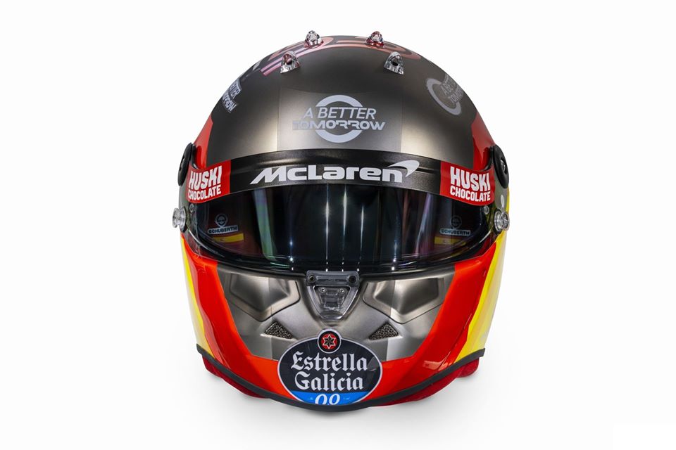 Racing Helmets Garage Schuberth SF2 Pro C.Sainz 2020 by Dave Designs