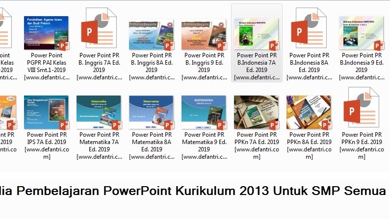 Kumpulan Media Pembelajaran Powerpoint Kurikulum 2013 Untuk Smp Kelas Vii Viii Dan Ix Semua Mata Pelajaran Defantri Com