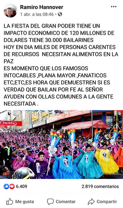 Piden en Facebook que fraternos aporten a los más necesitados