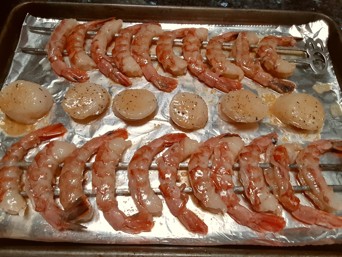 Upside Down Broiled Seafood Platter Big Dude's Eclectic Ramblings