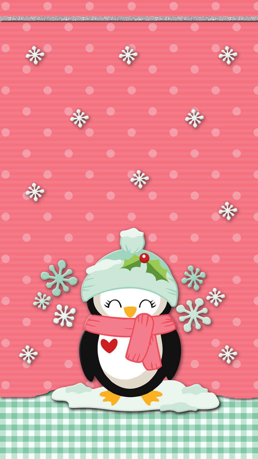 Winter Penguin Wallpaper Iphone Android Cute Wallpaper Iphone Christmas Christmas Phone Wallpaper Cute Christmas Wallpaper