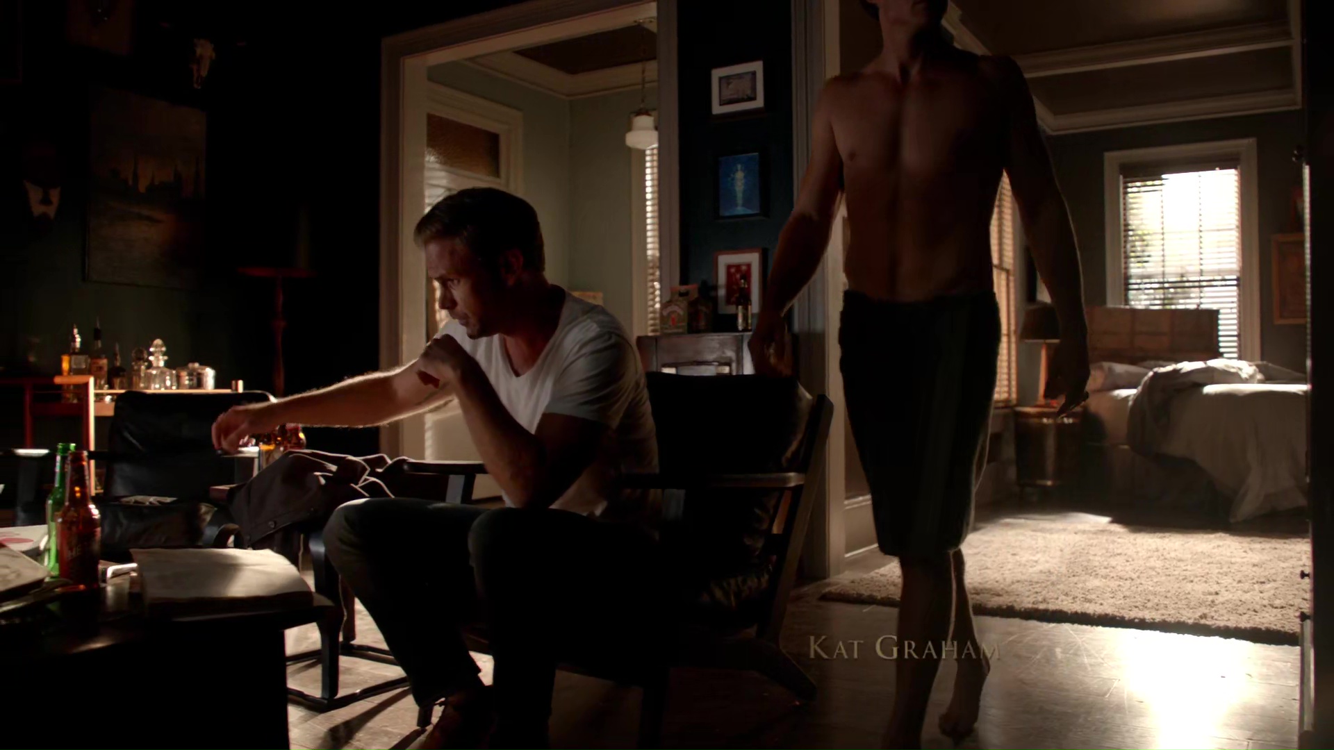 Auscaps Ian Somerhalder Shirtless In The Vampire Diaries Age Of