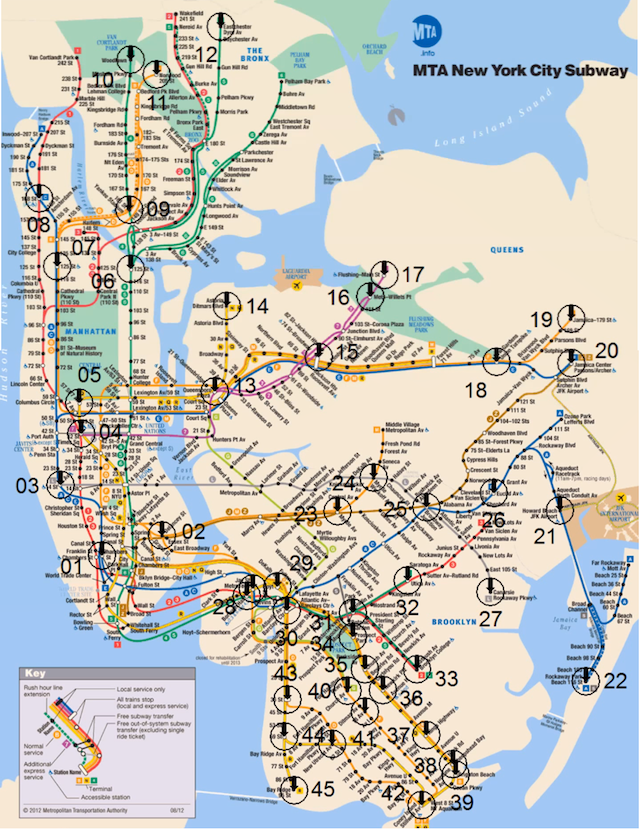 New York City Public Restrooms Map