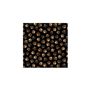 tela de huellas de perro