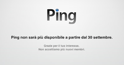 Ping, presentato nel 2010 da Steve Jobs, chiuderà definitivamente