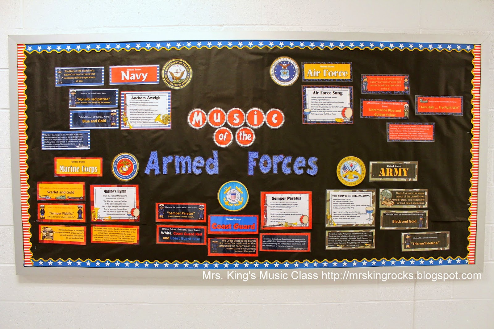 http://www.teacherspayteachers.com/Product/Armed-Forces-Bulletin-Board-Bundle-of-5-Sets-1505980