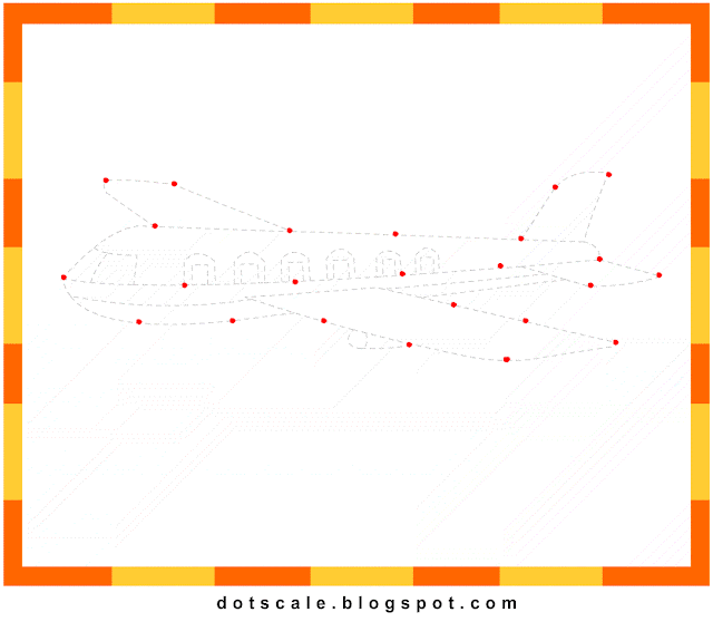 Kids Printable Dot to Dot Free: Aeroplane Dot to dot