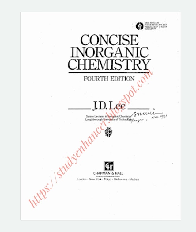 Download JD Lee Inorganic Chemistry.
