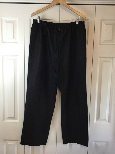 The Sterling Thimble: Black Linen PJ Pants ~ Simplicity 1502