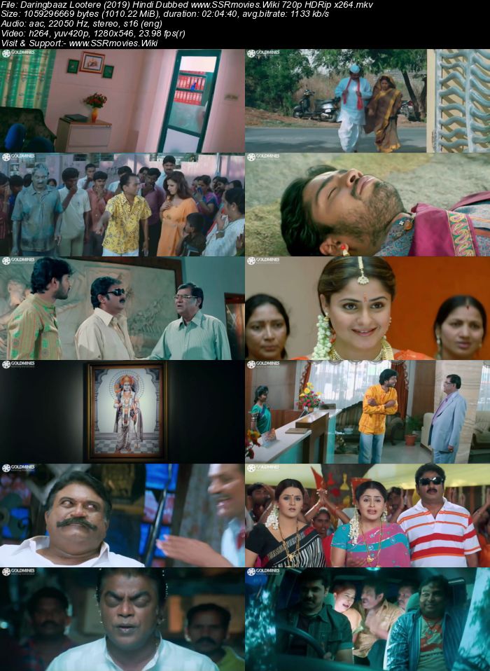Daringbaaz Lootere (2019) Hindi Dubbed 480p HDRip x264 350MB Movie Download