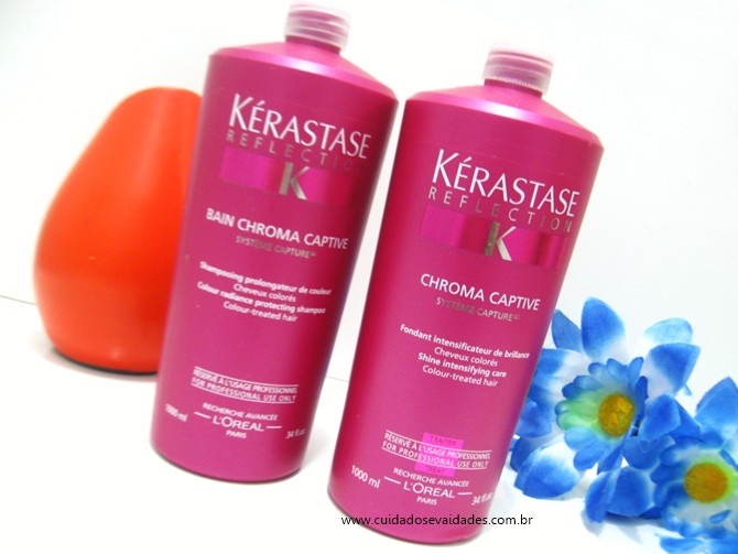 Composição Kérastase Bain Chroma Captive Cuidados e Vaidades