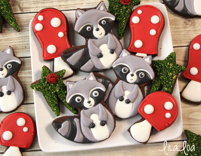 How To Make Decorated Woodland Raccoon Cookies