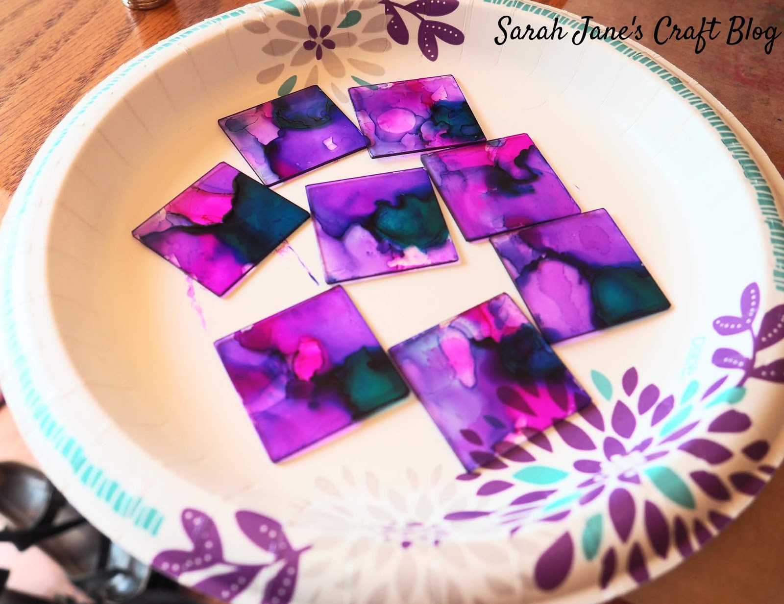 Alcohol Ink on Glass Sealant Test