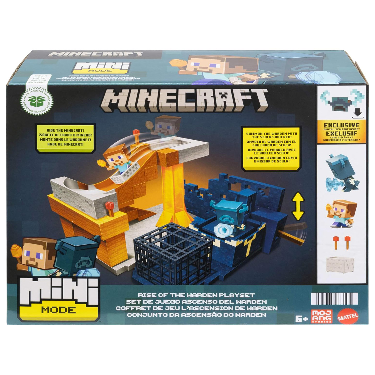 Minecraft Mini Mode Rise Of The Warden Playset Mini Figures