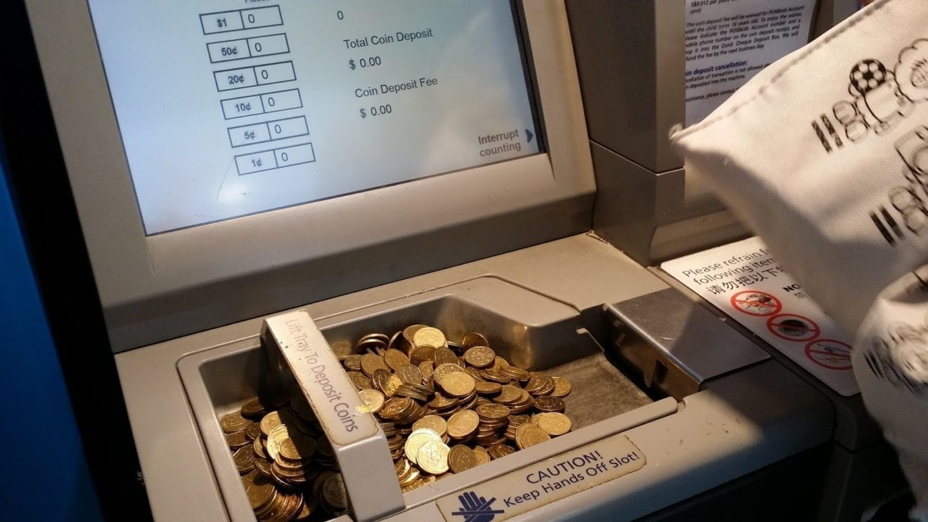 Coin deposit machine cimb
