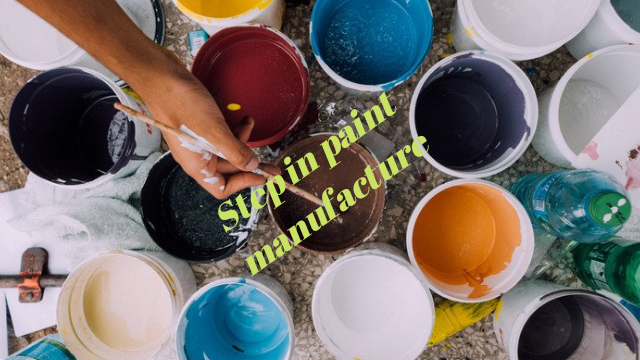 Step in paint manufacture