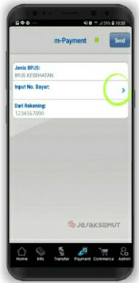 Input nomor bayar