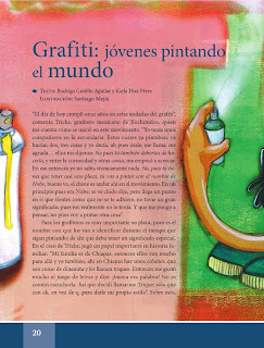 Apoyo Primaria Español Lecturas 6to Grado Grafiti: jóvenes pintando el mundo