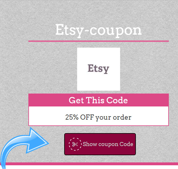 Etsy  35% Coupon Code May 2017