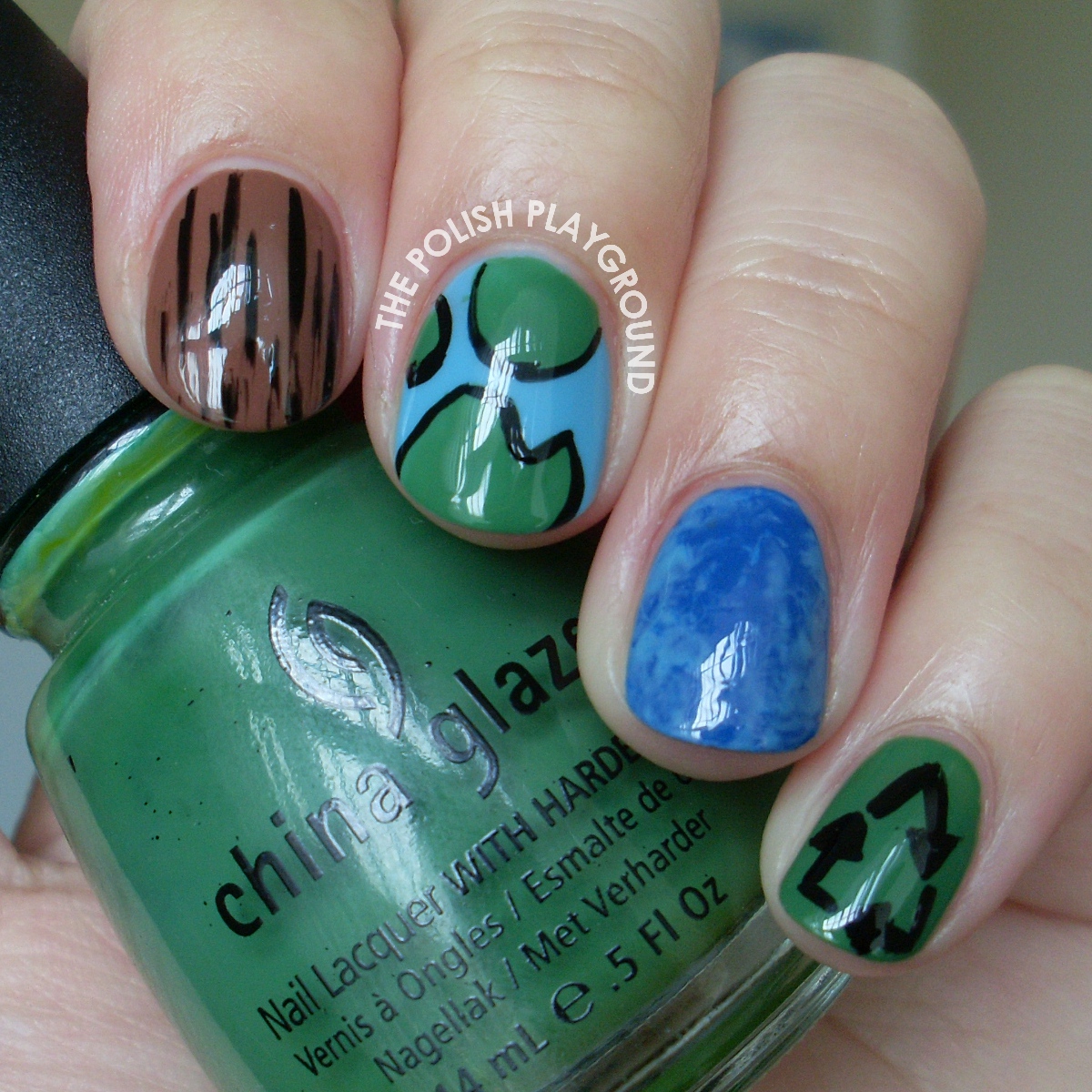 The Polish Playground Earth Day Nails
