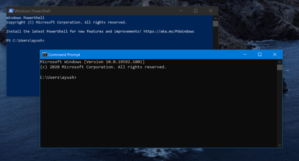 Reset PowerShell en Command Prompt naar standaardinstellingen