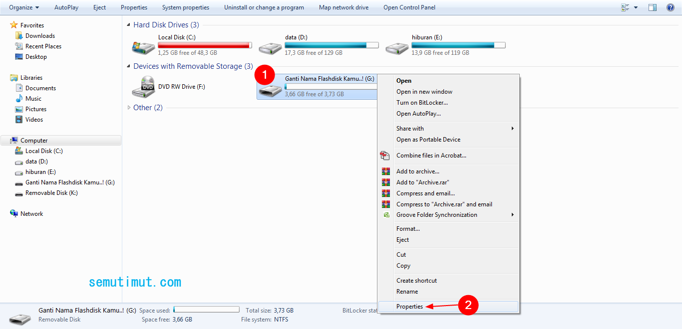 Cara Format Flashdisk di Laptop Windows 10/8/7 yang Benar SemutImut