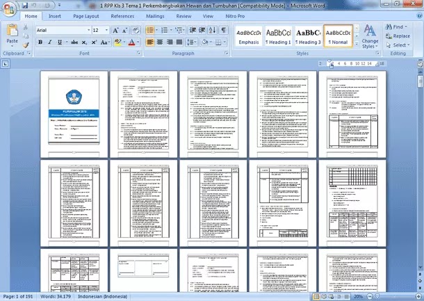 RPP Kelas 3 Semester 1 Kurikulum 2013 Revisi 20192020