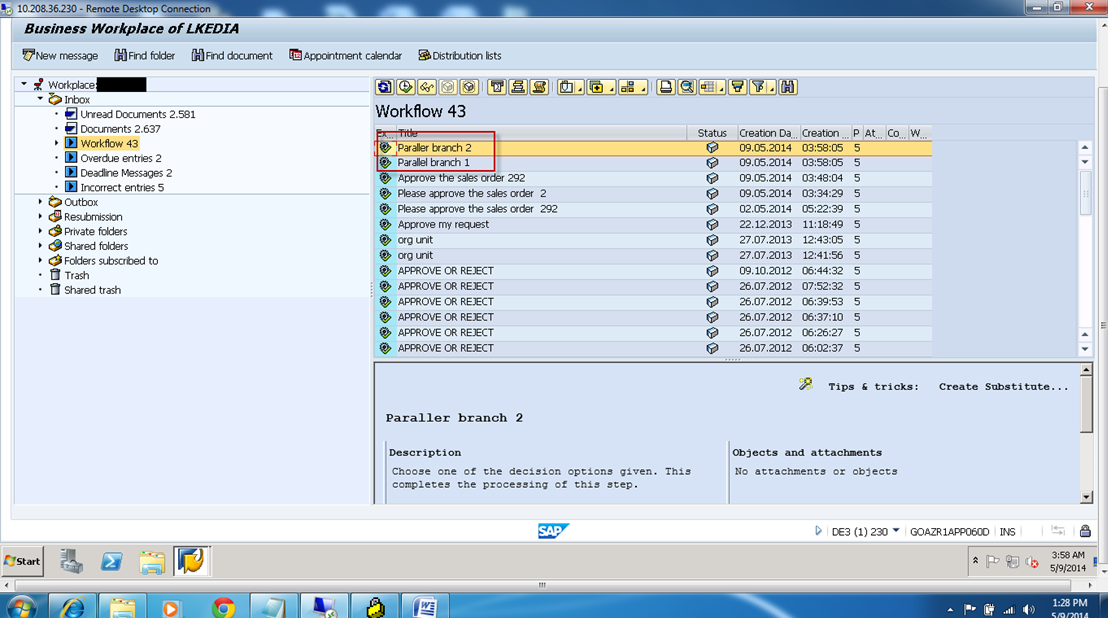 An SAP Consultant SAP Workflow Parallel Processing using Fork Step Type