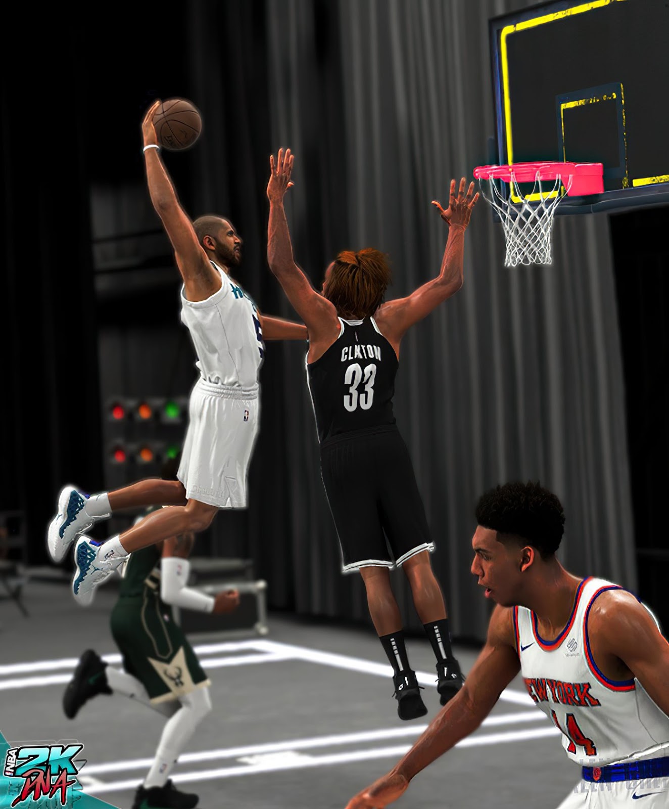 NBA 2K20 Movie Soundstage court for Blacktop by TGsoGood - Shuajota