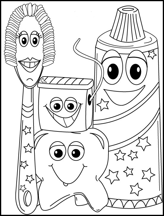 Dental Health Month Coloring Pages Coloring Pages