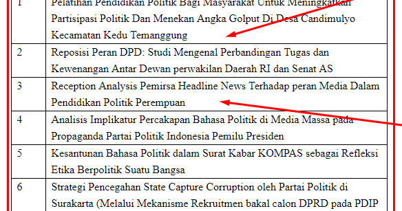 10 Contoh Judul Skripsi Fisip Terbaru Dan Terlengkap Seputarpembahasan Com