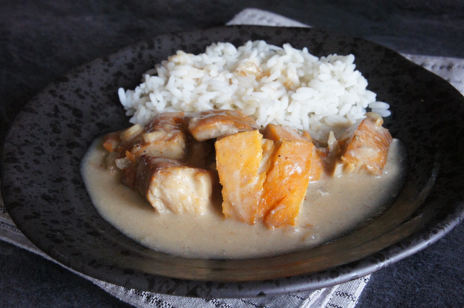 Haddock au lait de coco et aux épices Tandoori