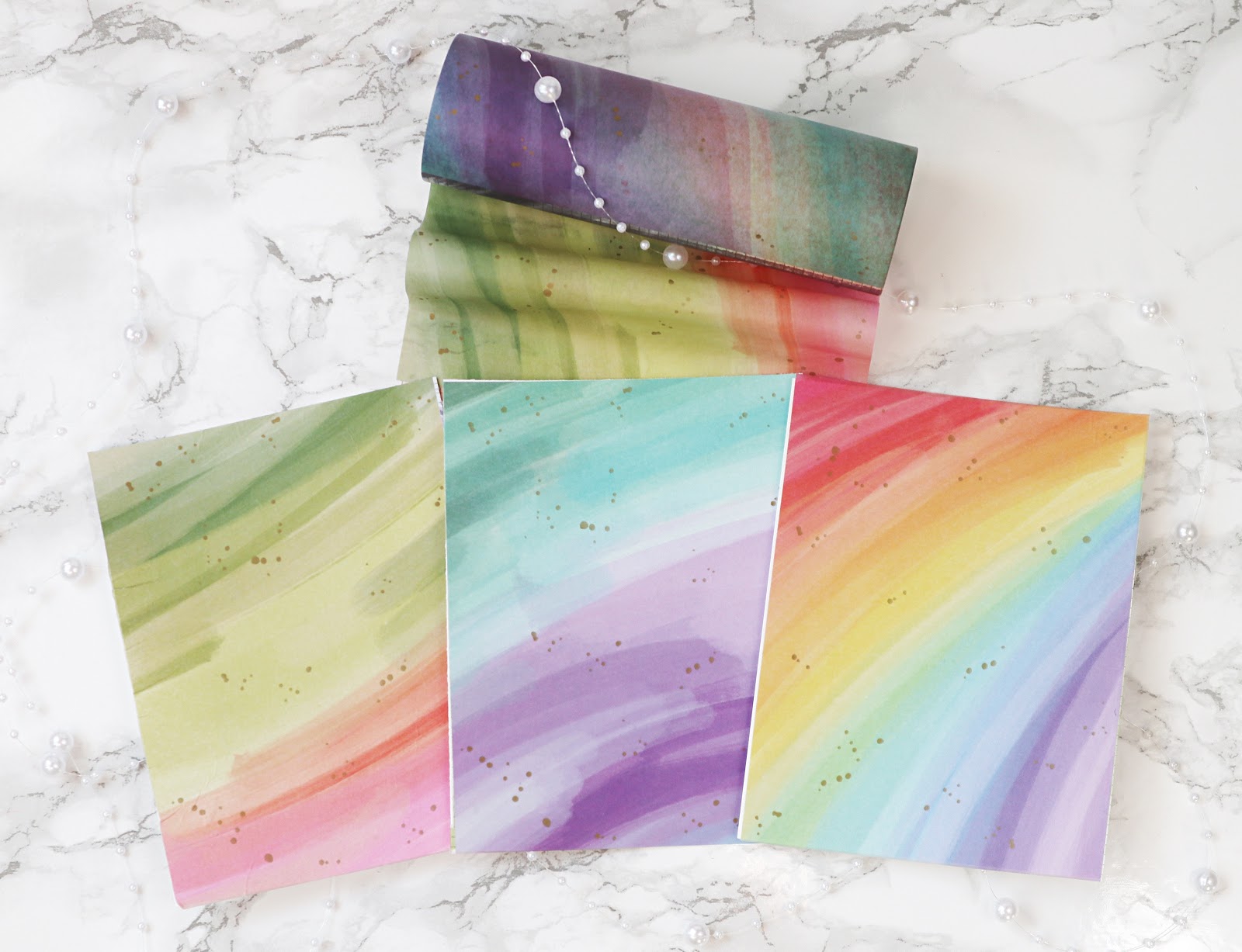 Pinkfresh Studio Rainbow With Splatters  ̹ ˻
