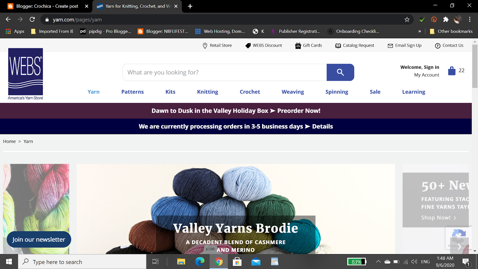 How to buy yarn online worldwide