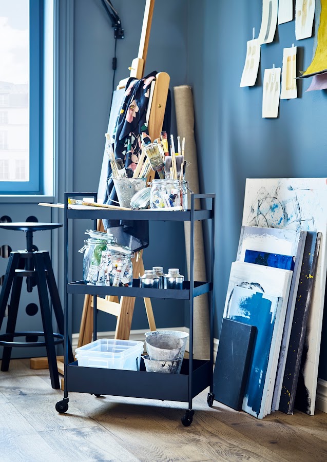 Carrito auxiliar con ruedas de IKEA