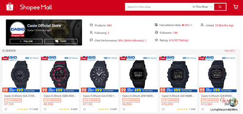 casio official shopee