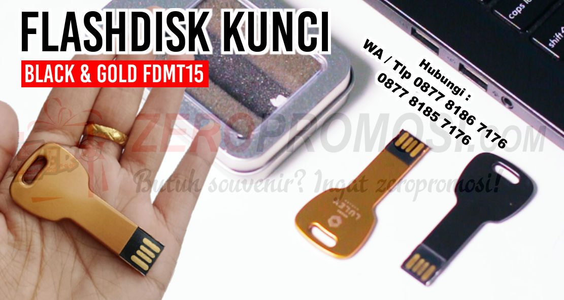Flashdisk kunci FDMT15, usb kunci, Usb Metal Kunci Bulat FDMT15 Black & Gold, Flash Disk Metal bentuk Kunci Lengkung FDMT15, Flash Disk Metal Series - FDMT15, USB Flashdisk Key kunci  FDMT15 (Real capacity guaranteed),  Flashdisk promosi