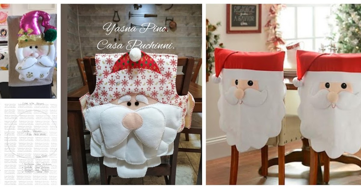 Cubre sillas navideño con moldes y tutorial paso a paso lodijoella Cubre sillas navideño con moldes y tutorial paso a paso lodijoella
