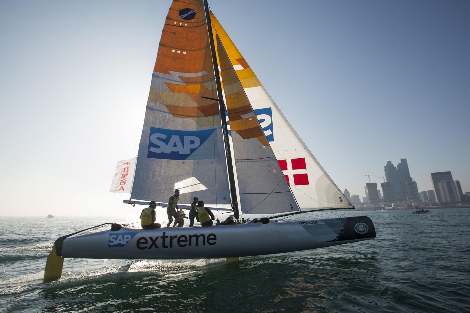 SailRaceWin Extreme Sailing Series Podium Finish for SAP Extreme
