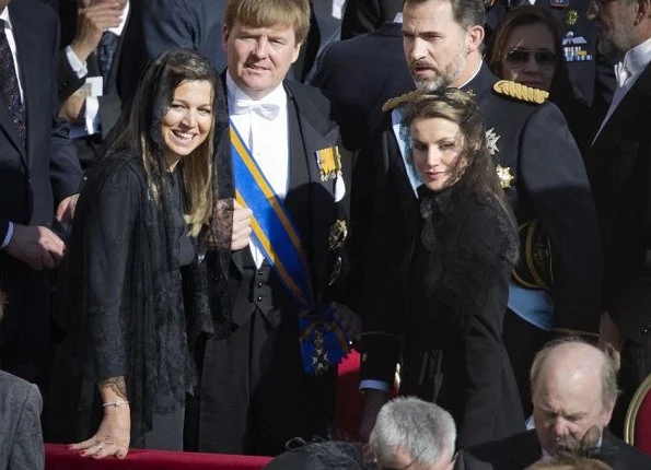 Queen Paola, Prince Felipe, Princess Letizia, Prince Albert, Princess Charlene, Princess Maxima, Grand Duke Henri and Grand Duchess Maria Teresa