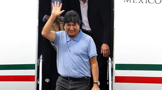 Evo Morales llega a México