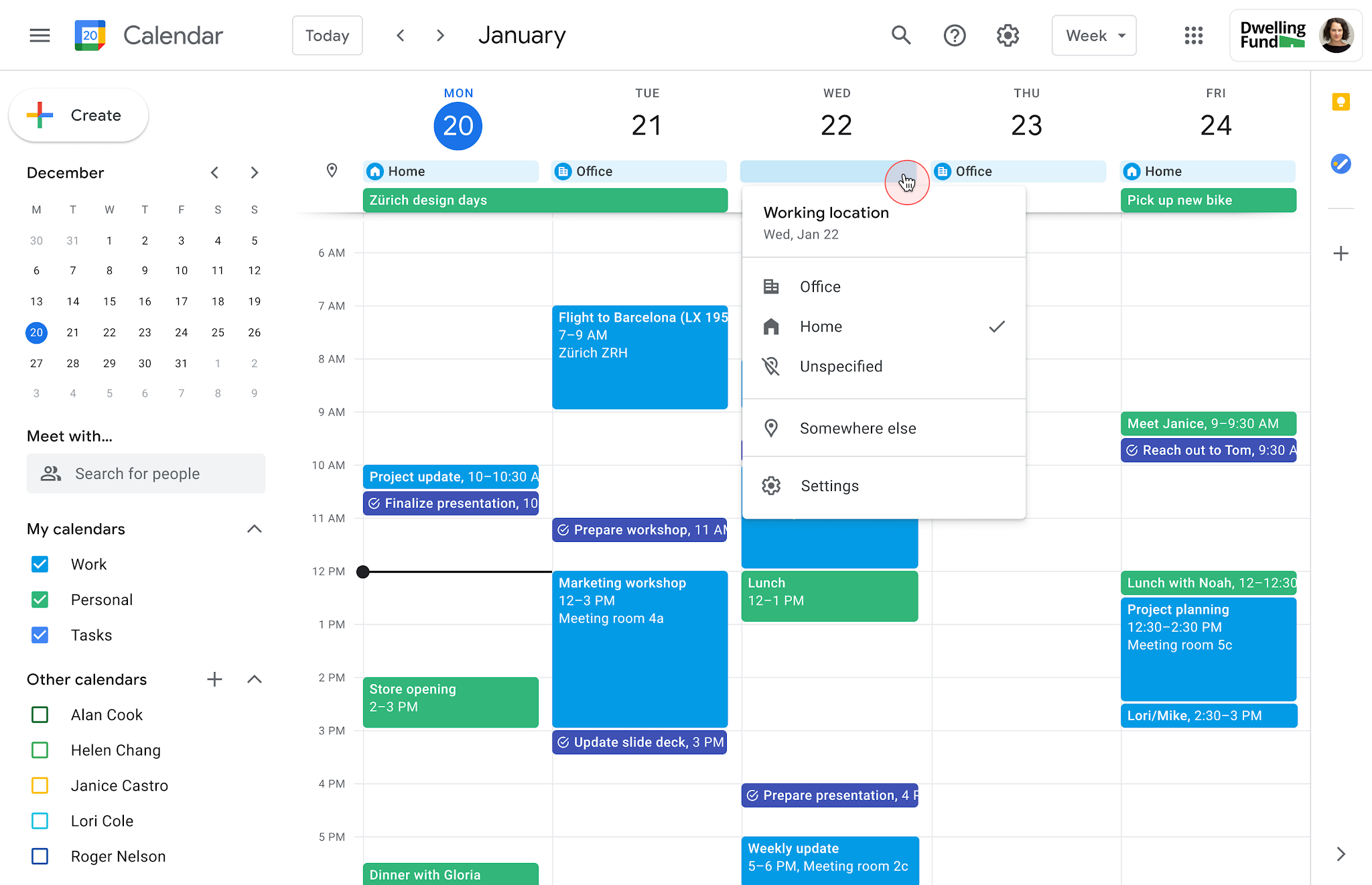 How to Set Your Working Location in Google Calendar GadgetAny