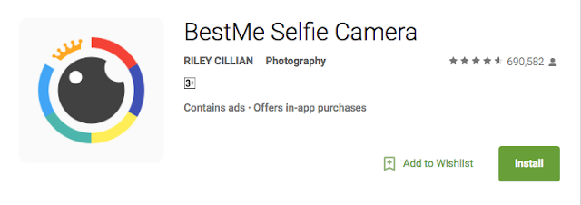 Application BestMe Caméra selfie france