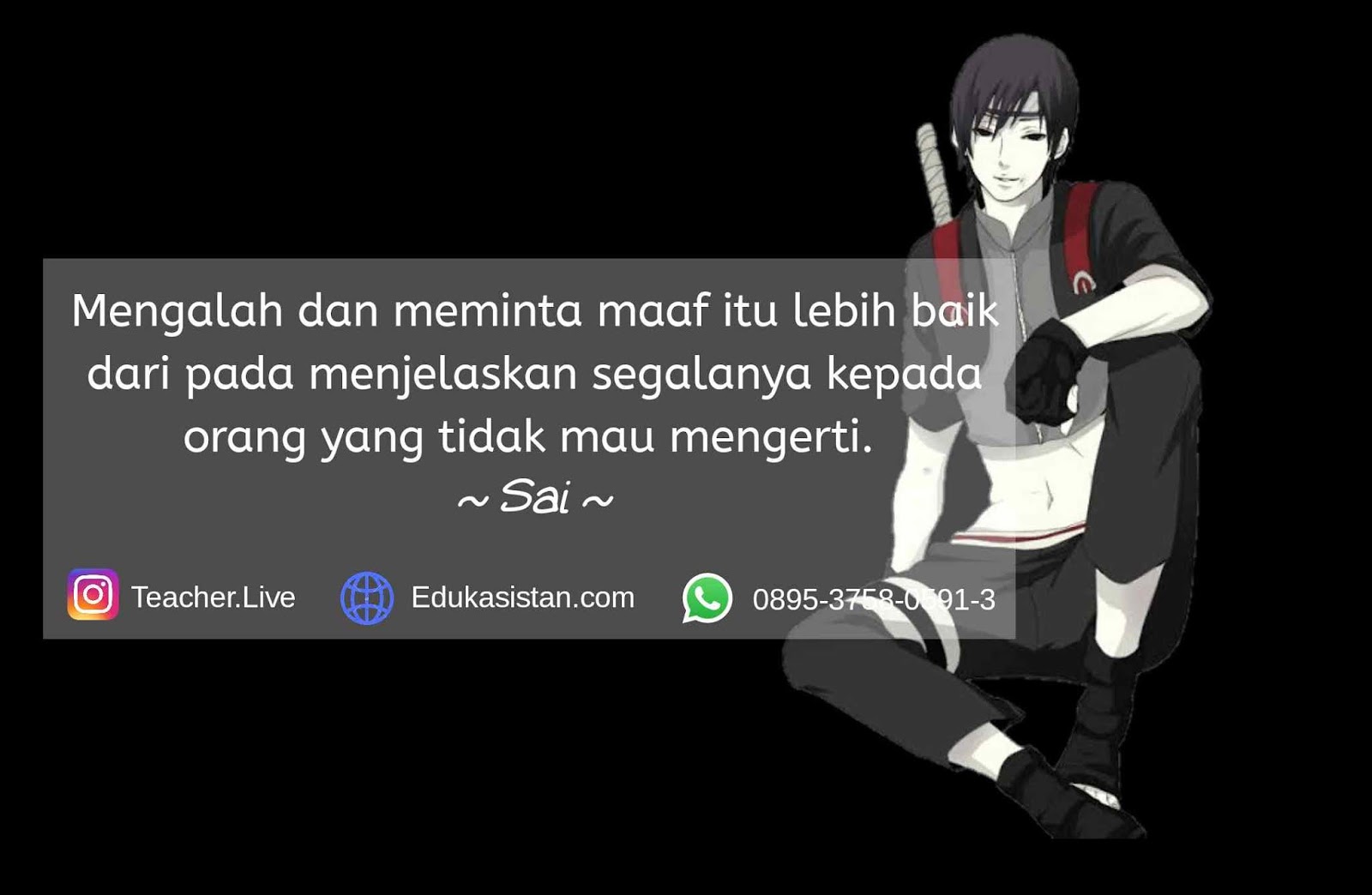 30 Kata-Kata Bijak Bergambar Anime Naruto - edukasistan.com